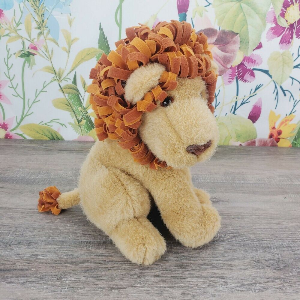 Vintage DAKIN 1993 LION Plush 11" Tan Gold Maine